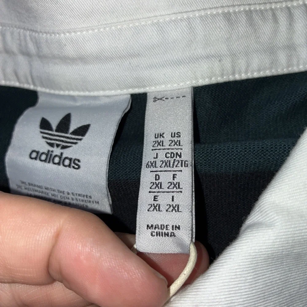 Adidas‎ Originals Striped Rugby Polo Athletic Dept Men's XXL New
